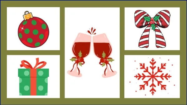 colorful holiday icon banner