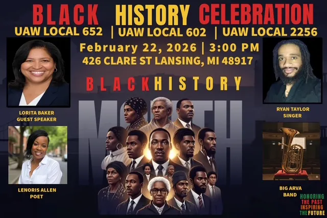 flyer promoting black history celebration