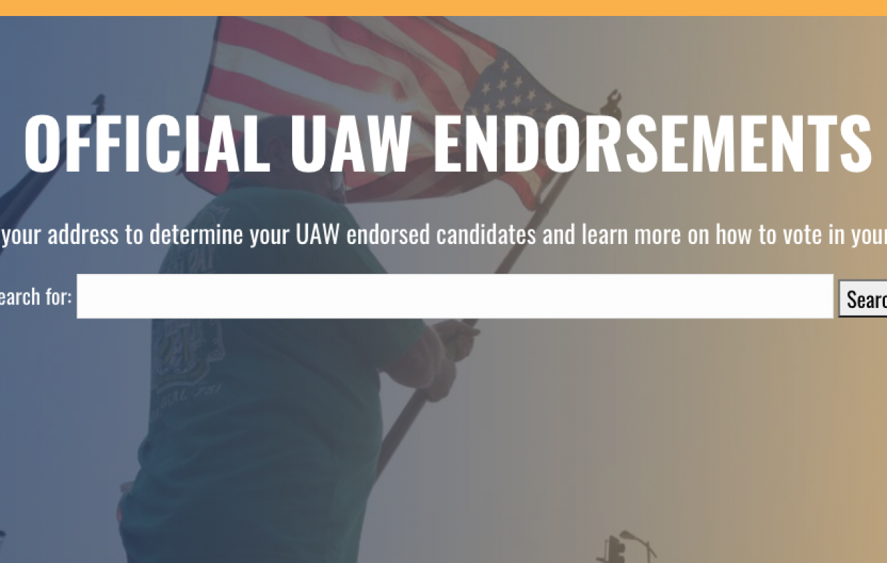 UAW Endorsements