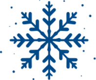 blue snowflake